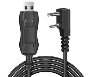 Câble de programmation TNP FTDI - USB 2 broches pour câble de programmation Baofeng, Btech, Wouxun, Radioddity et Kenwood - Plug and Play, radio jambon durable CHIRP compatible avec Windows Mac Linux