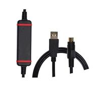 Câble de puce USB-SC09-FX compatible avec les séries FX1N, 2N, 1S et 3U, téléchargement des données de programmation(FTDI Type)