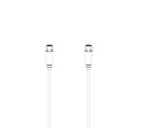 Câble de raccord. SAT, f. mâle F - f. mâle F, 10 m, 75 dB, blanc