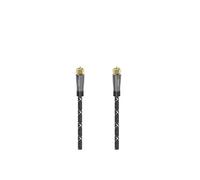 Cable de raccord SAT, f . male F - f . male F, métal, doré, 5,0 m, 120dB,