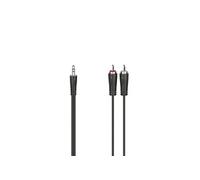 Câble de raccordement 00200721 Jack / Cinch-RCA audio [1x Jack mâle 3.5 mm - 2x Cinch-RCA mâle] 5 m noir