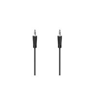 Câble de raccordement Hama 00205116 Jack audio [1x Jack mâle 3.5 mm - 1x Jack mâle 3.5 mm] 5 m noir