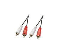 Câble de raccordement 35661 Cinch-RCA audio [2x Cinch-RCA mâle - 2x Cinch-RCA mâle] 2.00 m noir