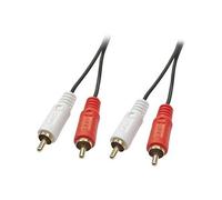 Câble de raccordement 35664 Cinch-RCA audio [2x Cinch-RCA mâle - 2x Cinch-RCA mâle] 10.00 m noir