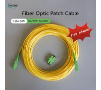 Câble de raccordement à Fiber optique 1.5M/2M/3M/5M/10M/15M/20M/30M SC/APC-SC/APC, fil d'extension monomode, câble FTTH, adaptateur gratuit 10M Adapter