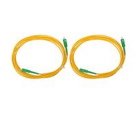 Câble de Raccordement à Fibre Optique 3 Mètres, SC SC SM G652D OS2, Câble de Raccordement à Fibre Optique Monomode Monocœur, Cordon de Câble à Fibre Optique SC à SC, 2 Pièces