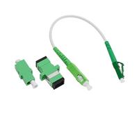 Câble de Raccordement à Fibre Optique LC/APC-SC/APC Monomode Simplex Cordon de Raccordement à Fibre Optique avec Adaptateurs et Coupleurs à Fibre Optique 20cm