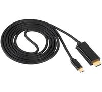 Câble de raccordement Akyga 1.8 m noir AK-AV-18 Câble USB-C