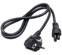 Câble de raccordement Akyga alimentation [1x Prise mâle + contact de protection - 1x Fiche femelle (forme de trèfle) C5] 1.0