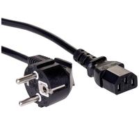 Câble de raccordement Akyga alimentation [1x Prise mâle + contact de protection - 1x Secteur femelle C13] 5 m noir