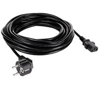 Câble de raccordement Akyga alimentation [1x Prise mâle + contact de protection - 1x Secteur femelle C13] 10 m noir