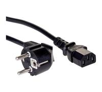 Câble de raccordement Akyga alimentation [1x Prise mâle + contact de protection - 1x Secteur femelle C13] 5 m noir