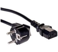 Câble de raccordement Akyga alimentation [1x Secteur femelle C13 - 1x Prise mâle + contact de protection] 3.00 m noir