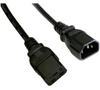 Cable alimentation C14 male vers C19 femelle 1.8m