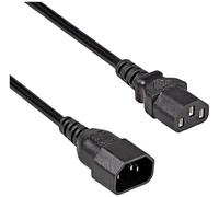Câble de raccordement Akyga alimentation [1x Secteur mâle C14 - 1x Secteur femelle C13] 3 m noir