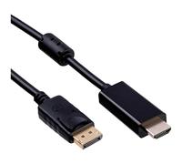 Câble de raccordement Akyga Fiche mâle DisplayPort, Fiche mâle HDMI-A 1.8 m