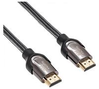 Câble de raccordement Akyga Fiche mâle HDMI-A 0.5 m noir AK-HD-05S Câble HDMI