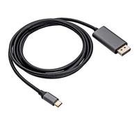 Câble de raccordement Akyga USB-C® mâle, Fiche mâle DisplayPort 1.80 m noir