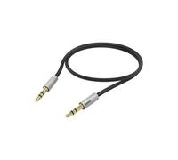 Câble de raccordement Hama AluLineÂ "3,5 Mm-jack 0,5 M Argent G