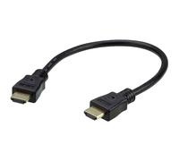 Aten 2L-7DA3H Câble HDMI True 4K haute vitesse avec Ethernet, noir, 0,3 m