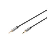 Câble de raccordement audio - DIGITUS - Jack mâle 3,5 mm - 1,8 m - Nylon - Or