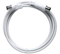 Câble de raccordement Axing BAK 250-90 [1x antenne mâle 75 Ω - 1x antenne femelle 75 Ω] 2.50 m blanc