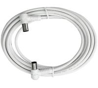 Câble de raccordement Axing BAK 503-00 [1x antenne mâle 75 Ω - 1x antenne femelle 75 Ω] 5.00 m blanc
