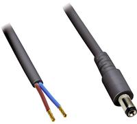 Câble de raccordement basse tension BKL Electronic 075176 DC mâle - extrémité(s) ouverte(s) 5.50 mm 2.10 mm 1.00 m 1 pc(s)