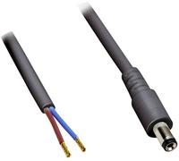 BKL ELECTRONIC Câble de raccordement Basse Tension 075180 DC mâle - extrémités de câble Ouvertes 5.50 mm 2.50 mm 1.00 m