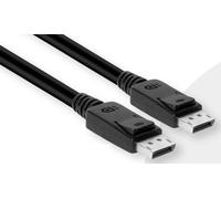 Câble de raccordement club3D DisplayPort Fiche mâle DisplayPort, Fiche mâle DisplayPort 1.00 m noir CAC-2067 ignifuge, 8K UH