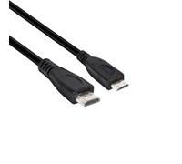 Câble de raccordement club3D HDMI Fiche mâle HDMI-Mini-C, Fiche mâle HDMI-A 1.00 m noir CAC-1350 4K UHD Câble HDMI