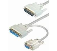 Câble de raccordement connecteur D-Sub 25 pôles - Raccord D-Sub 25 pôles + raccord SUB D 9 broches 3 m