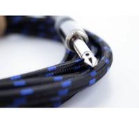 Câble de raccordement Cordial 14768 Jack audio [1x Jack mâle 6,3 mm (mono) - 1x Jack mâle 6,3 mm (mono)] 1.50 m noir, bleu gaine textile
