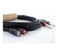 Câble de raccordement Cordial 14841 Jack / Cinch-RCA audio [2x Jack mâle 6,3 mm