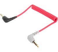Câble De Raccordement De Microphone Trs À Trrs 3,5 Mm, Câble De Microphone À Angle Droit Avec Pr S Mâle À Mâle Pour Rode Sc7, Pour Videomicro, Pour Wireless Go, Pour Videomic[Q1539]