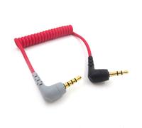 Câble de raccordement de Microphone TRS à TRRS, cordon spiralé sans fil à ressort pour RODE Videomic Pro GO, 3.5mm