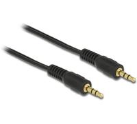 Câble de raccordement Delock 84001 Jack audio [1x Jack mâle 3.5 mm - 1x Jack femelle 3.5 mm] 2.5 m noir