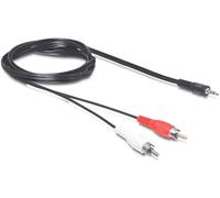 Delock - Câble audio - mini-phone stereo 3.5 mm mâle pour mini-phone stereo 3.5 mm mâle - 5 m - noir