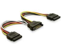 Câble de raccordement Delock alimentation 0.15 m multicolore