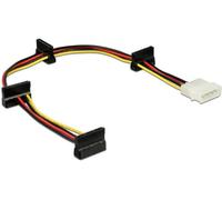 Câble de raccordement Delock alimentation 0.4 m multicolore