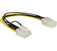 Delock alimentation Câble de raccordement [1x PCIe mâle 8 pôles - 1x PCIe- femelle 6 pôles] 20.00 cm jaune, noir