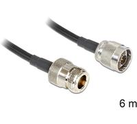 Câble de raccordement Delock antenne WiFi [1x N mâle - 1x N femelle] 6 m noir