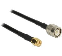 Câble de raccordement Delock antenne WiFi [1x TNC mâle - 1x SMA mâle] 10 m noir