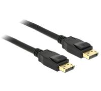 Câble de raccordement Delock DisplayPort Fiche mâle DisplayPort, Fiche mâle DisplayPort 5.00 m noir 83808 contacts dorés Câble