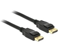 Câble de raccordement Delock DisplayPort Fiche mâle DisplayPort, Fiche mâle DisplayPort 5.00 m noir 83808 contacts dorés Câble