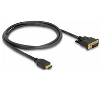 - Câble adaptateur - HDMI mâle pour DVI-D mâle - 1 m - triple blindage - noir - vis moletées