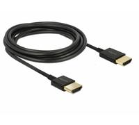 DELOCK 85117 CABLE HDMI 0,25 M HDMI TIPO A (ESTÁNDAR) NEGRO