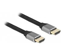 Delock Ultra High Speed HDMI câble 48 Gbps 8K 60 Hz gris 0.5 m certifié