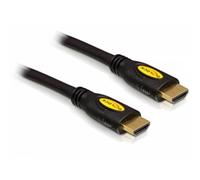 Câble de raccordement Delock HDMI Fiche mâle HDMI-A 1 m noir 82584 torsadé,