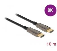 Câble de raccordement Delock HDMI Fiche mâle HDMI-A 10 m noir 84034 4K UHD, contacts dorés Câble HDMI